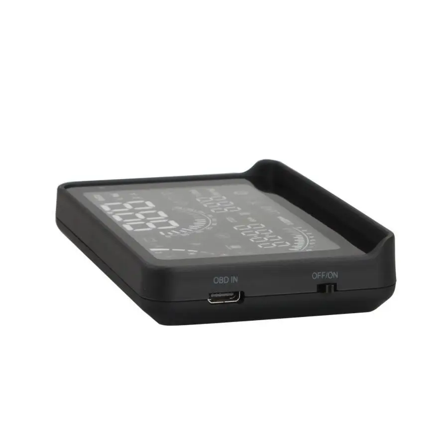 Умный голосовой дисплей W03 HUD 4 &quot с интерфейсом OBD2 км/ч и миль/ч предупреждающий