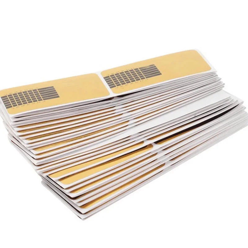 100 шт. профессиональные Золотые формы для ногтей акриловый УФ гель наконечники