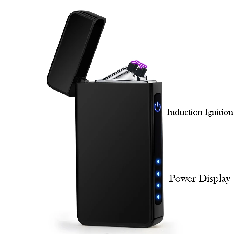 Индукционная двойная импульсная дуга usb зажигалка ветрозащищенная беспламенный
