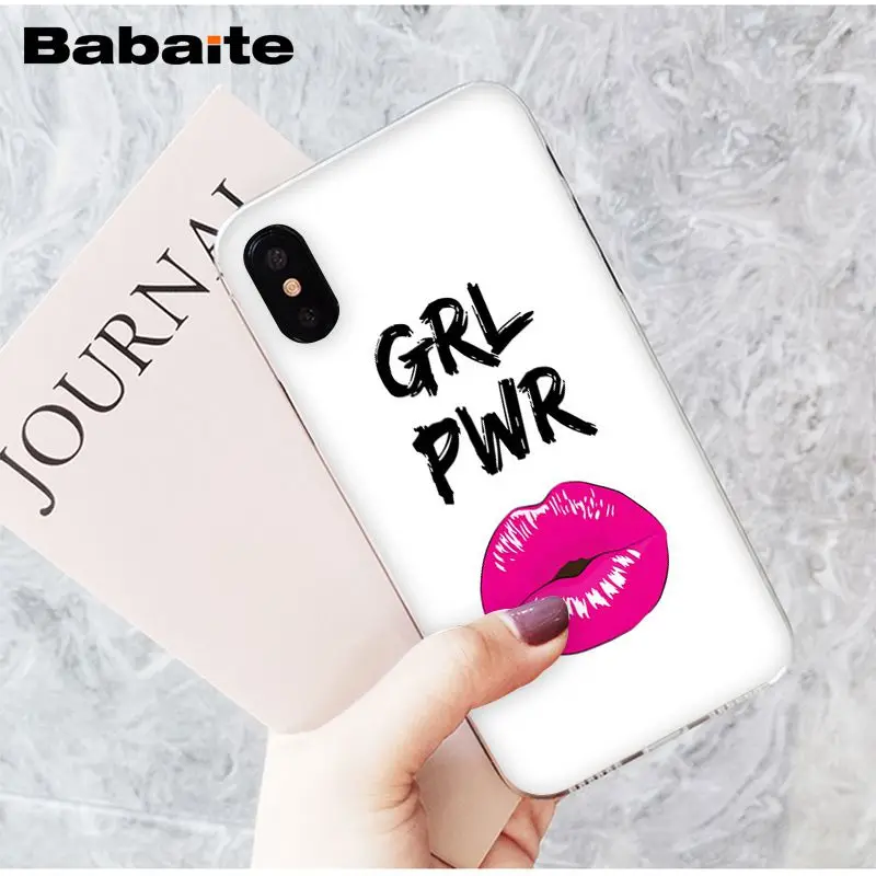 Babaite vogue girl boss Мягкий силиконовый прозрачный чехол для телефона Apple iPhone 8 7 6 6S Plus X XS MAX 5 5S SE XR Чехол для мобильного телефона