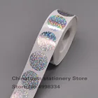 1000'pcs пакет царапин наклейки-1-Дюймовые круглые лазерные пилки и клей царапины этикетки, для билетов рекламные игры