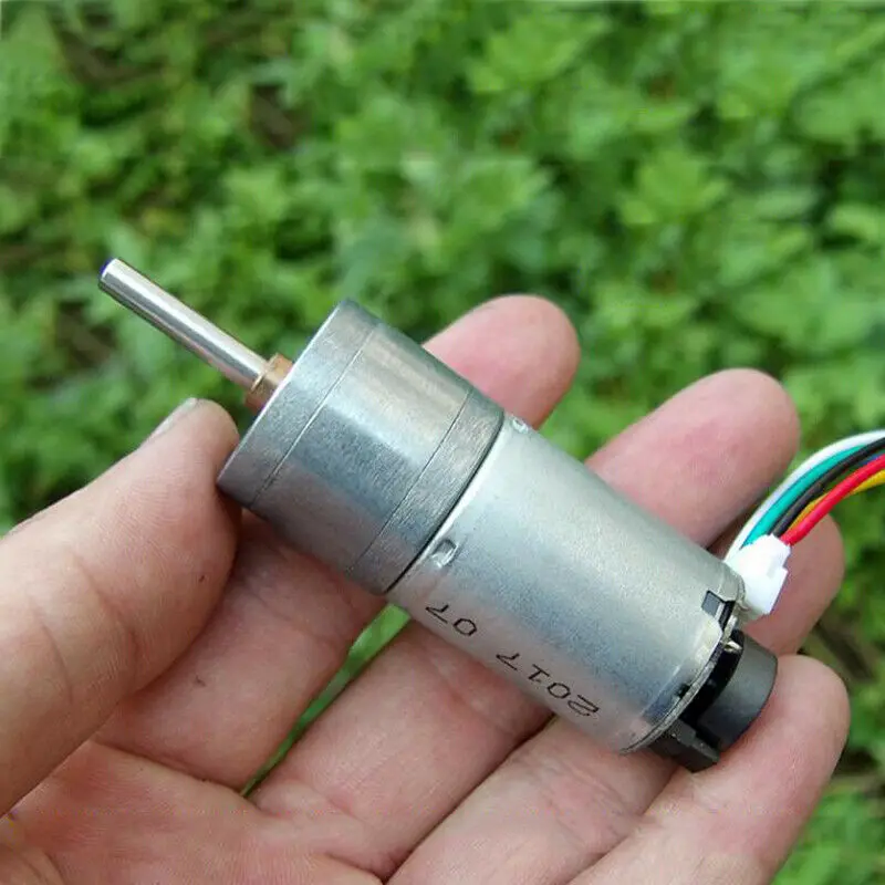 25 мм 25GA 370 DC 5V 6V 180RPM микро металлический редуктор скорости двигателя энкодер для