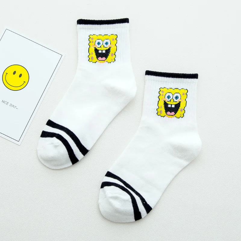 1 Dreamlikelin/короткие женские носки с героями мультфильмов Harajuku милые носки до лодыжки хипстер осенние забавные женские носки - Цвет: 1