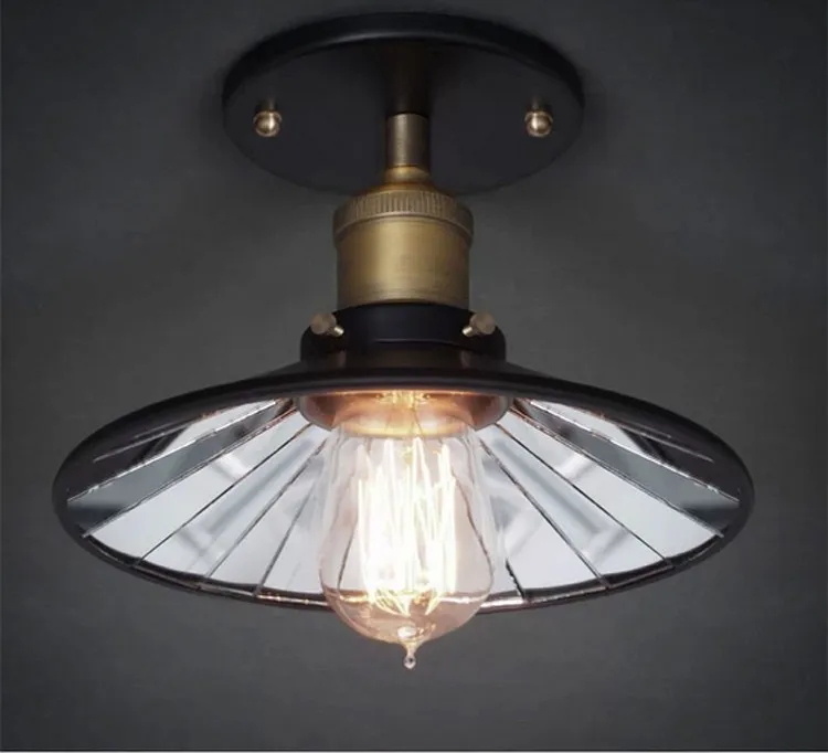Потолочный светильник винтажный 22 см в американском ретро стиле E27 Эдисона для