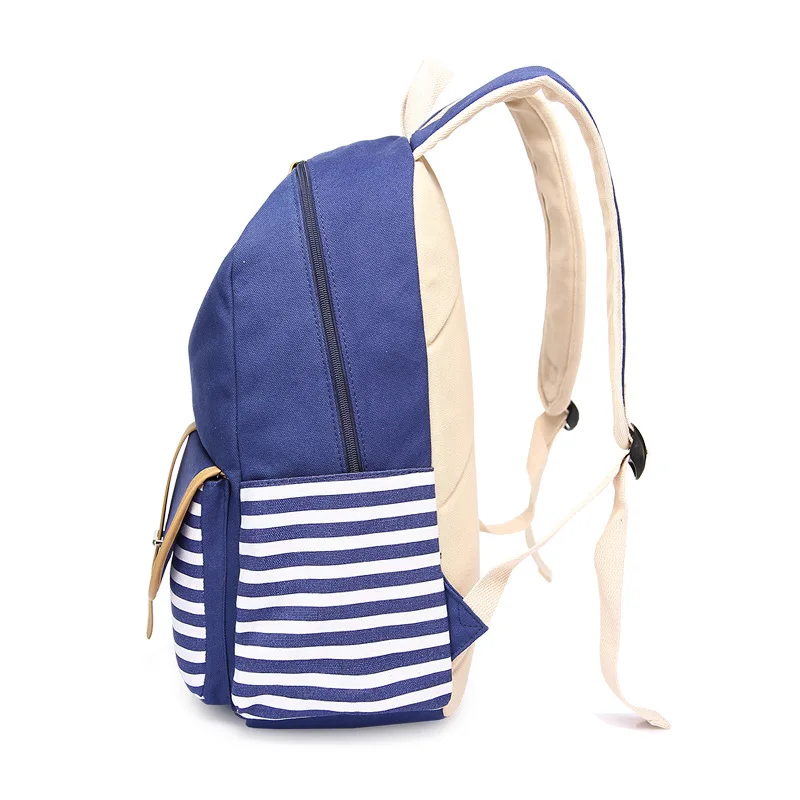 Холщовый женский рюкзак с принтом и бахромой 3 шт./компл.|student school bag|bag teenager girlsbackpack