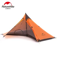 naturehike tent minaret hiking camping tent outdoor ultralight 1 person 20d nylon coated silicone hiking tent nh17t030 l