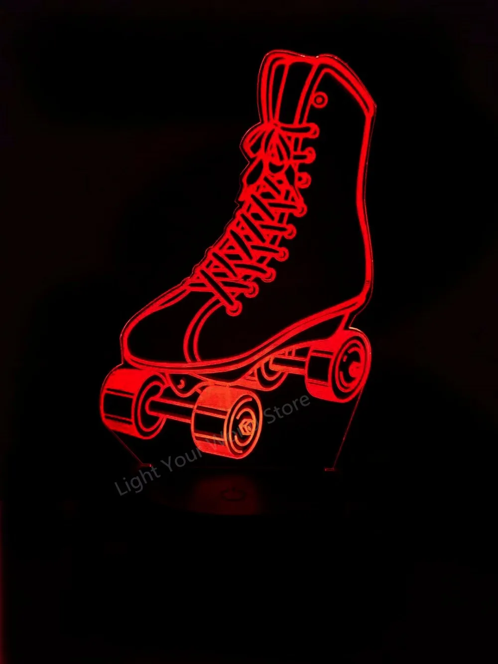 Крутые роликовые коньки светодиодная 3D лампа меняющая цвет сенсорная обувь
