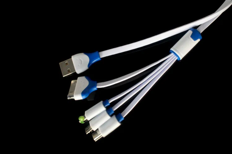 1 м универсальный портативный USB 4 в 1 зарядный кабель мульти зарядный кабель для htc samsung sony Xiaomi huawei iphone 4 4s 5 5s 6