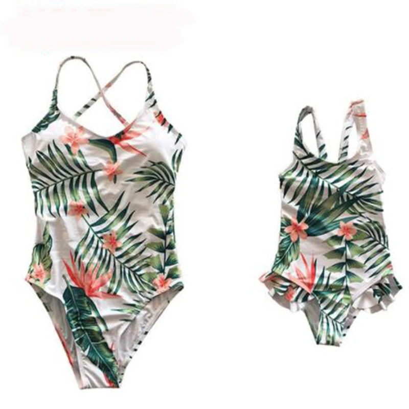 Matching Outfit look Swimsuit Clothes Family Set Mother and Daughter Swimwear Mommy&amp Me Bikini Mom Baby Summer Clothing | Мать и