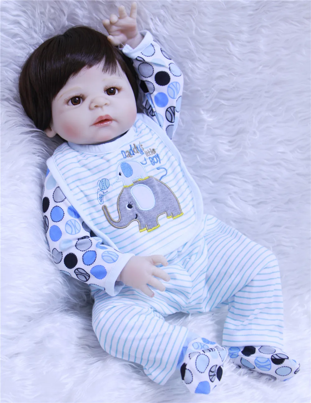 Высококачественная кукла bebe reborn menino полностью силиконовая Reborn Игрушки для