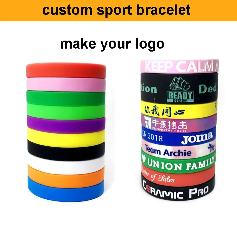 Бесплатная доставка с завода DFKC спортивный браслет на заказ Шарм-браслет вашим