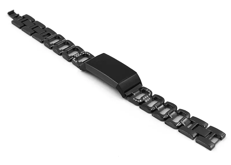 D-образный Алмазный металлический ремешок из нержавеющей стали для Fitbit металлический ремешок для Charge3 Smart ремешок