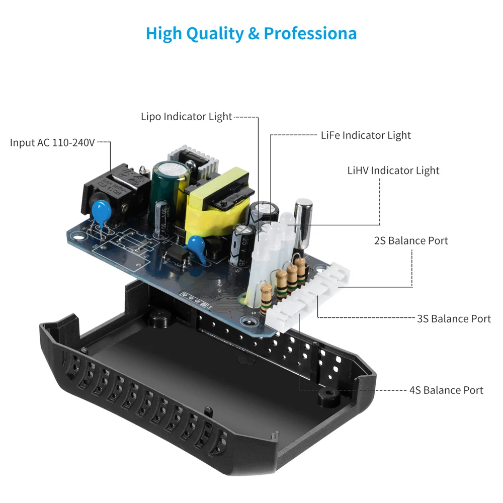 Зарядное устройство HTRC H4AC 20 Вт 2A для 2 4s Lipo/LiFe/LiHV аккумуляторов|charger for lipo|rc chargercharger