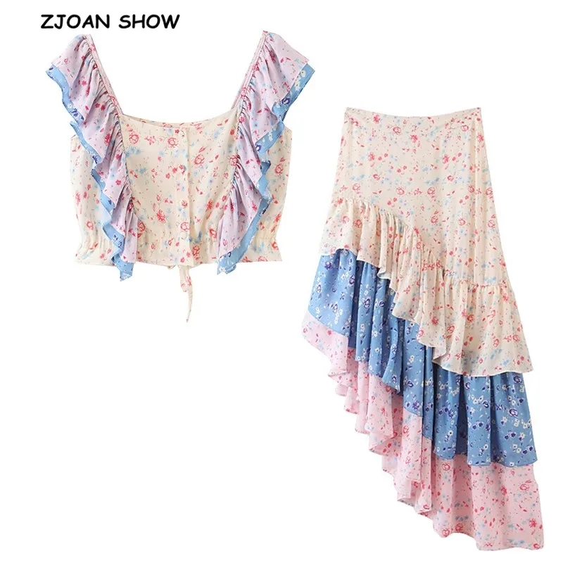 2019 гофрированный ремень Цветочная майка Бюстгальтер с бретелями короткий топ