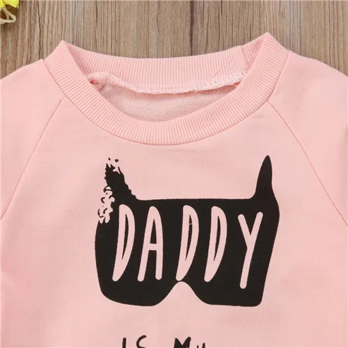 2 шт. Детские хлопковые штаны с длинным рукавом и цветочным принтом | Детская