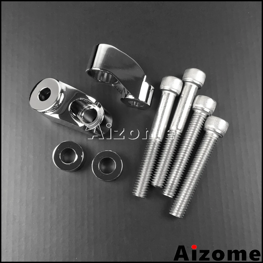 Motorcycle Chrome Front Turn Signal Relocation Kit For Harley Low Rider FXR 1987-2000 Dyna FXD 1991-2005 Sportster XL 1987-2007 |