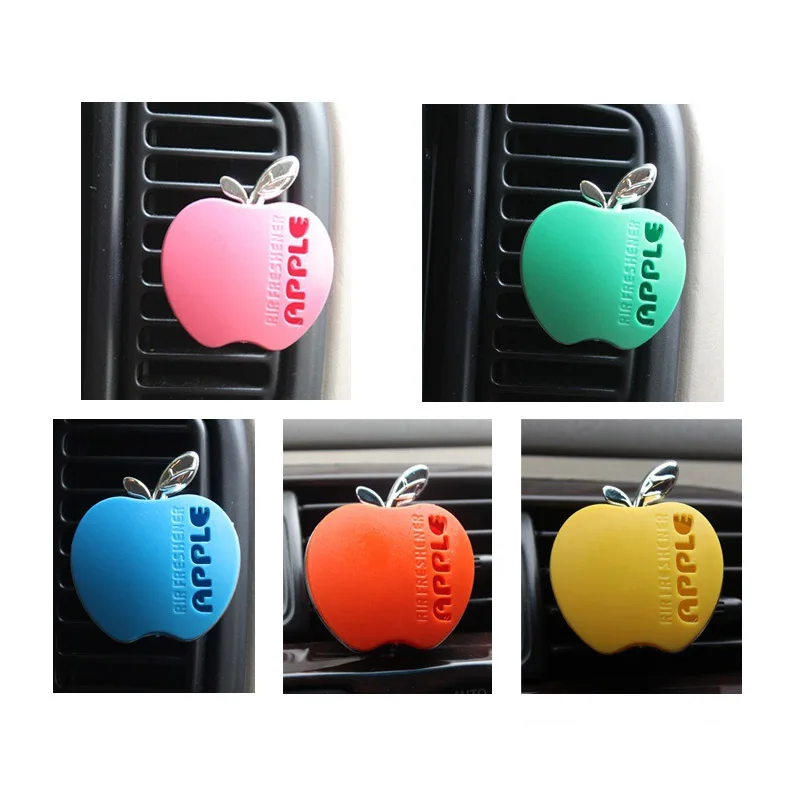 Автомобильный освежитель воздуха цветной маленький в форме яблока ароматизатор