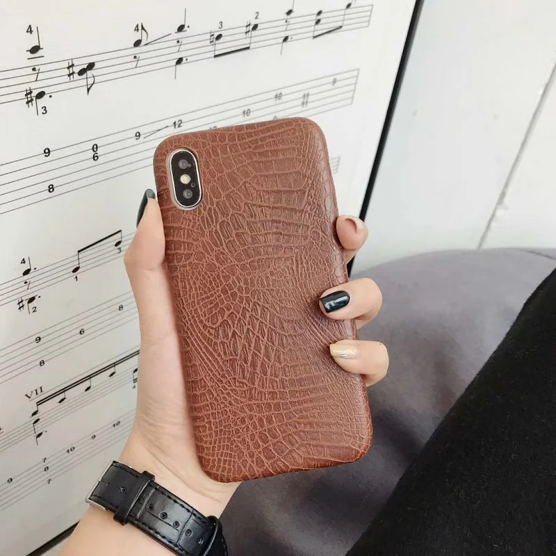 Кожаный чехол для iPhone11 11pro max X XS MAX XR 6 6s из крокодиловой змеиной кожи iphone 7 8 Plus чехлы