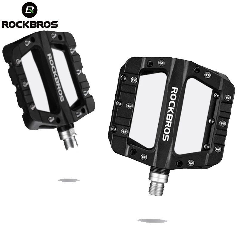 ROCKBROS нейлоновые педали велосипедные противоскользящие MTB шоссейные сверхлегкие