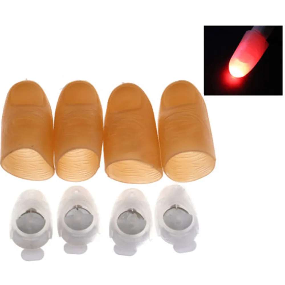 4pcs Funny Party Light Thumbs Props Fingers Trick Appearing Close Up Lamp | Игрушки и хобби