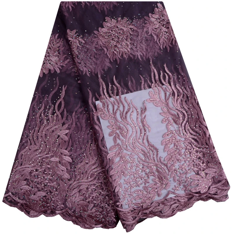 Черно-красная модная дизайнерская красивая африканская сетчатая кружевная