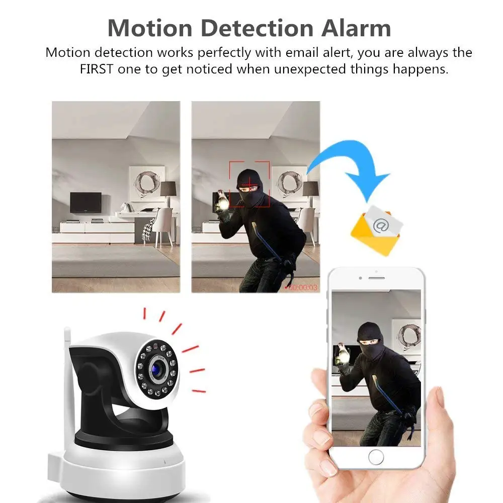 IP Камера Wi Fi 1080P cctv камера для помещений 720P Камеры Скрытого видеонаблюдения