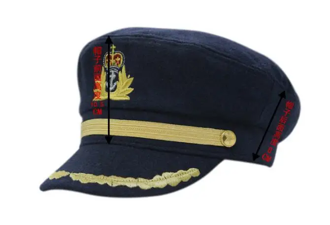 2021 Women Cotton Sailor Captain Hat Uniforms Costume Party Cosplay Stage Perform Flat Navy baseball cap for Adult and Children