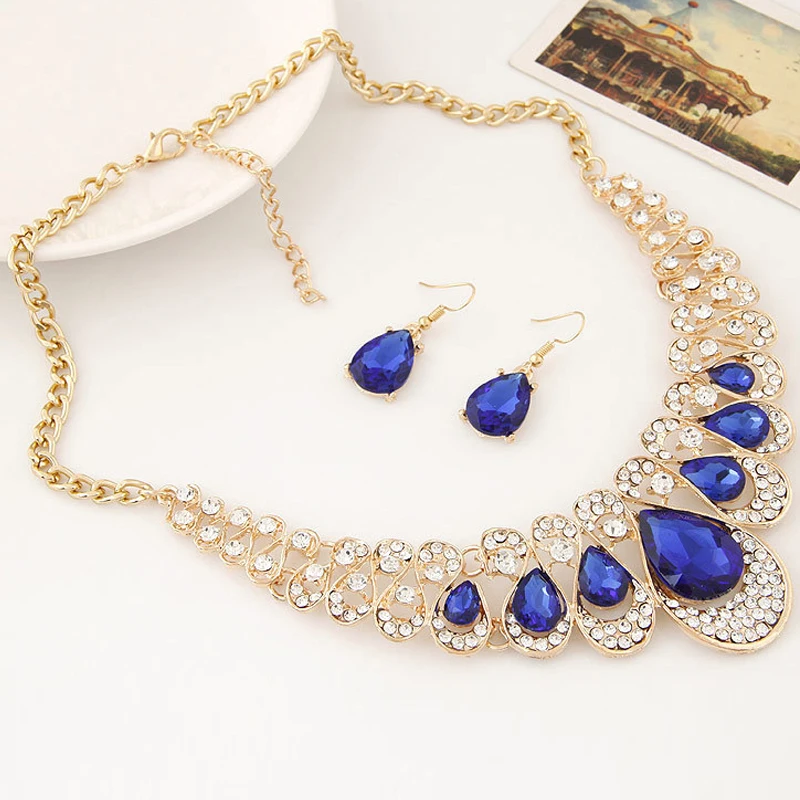 1 комплект очаровательное женское ювелирное изделие Массивное колье