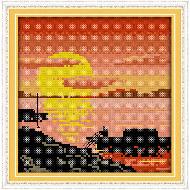 Набор для вышивки Морской пейзаж 14 карат|set for embroidery|cross stitch kitsstitching kit cross |