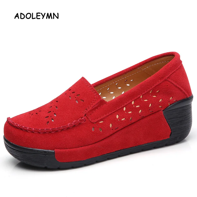 Женская обувь женские мокасины кроссовки на плоской платформе из натуральной