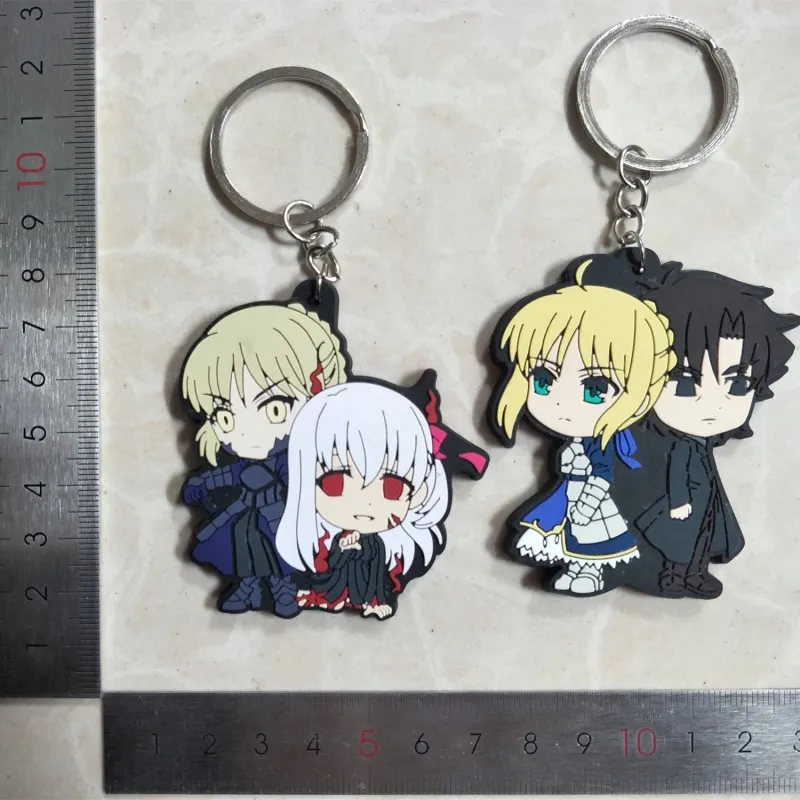 Брелок Fate stay nighe аниме Stay Night ПВХ фигурка FATE SABER LILY ремешок для телефона брелок