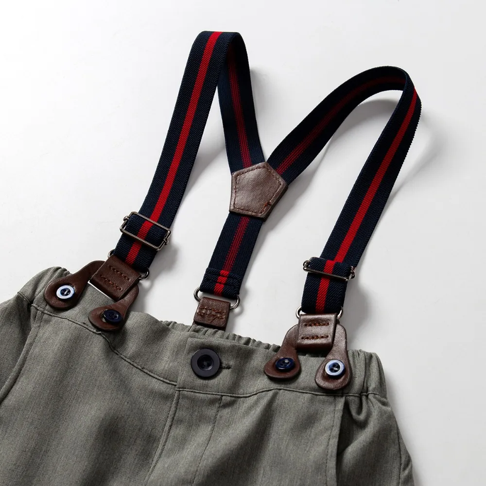 Одежда для маленьких мальчиков джентльменский комбинезон + шорты 100% хлопок