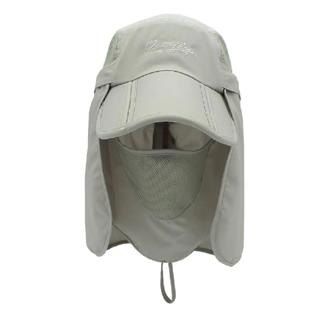 Light Grey Connectyle Kids шляпа для защиты от солнца Легкая сетчатая Кепка с клапаном быстросохнущая съемная - Цвет: Light Grey