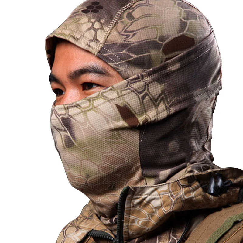 Лыжная камуфляж Балаклава маска для лица Кепки Тактическая Airsoft Охота военный