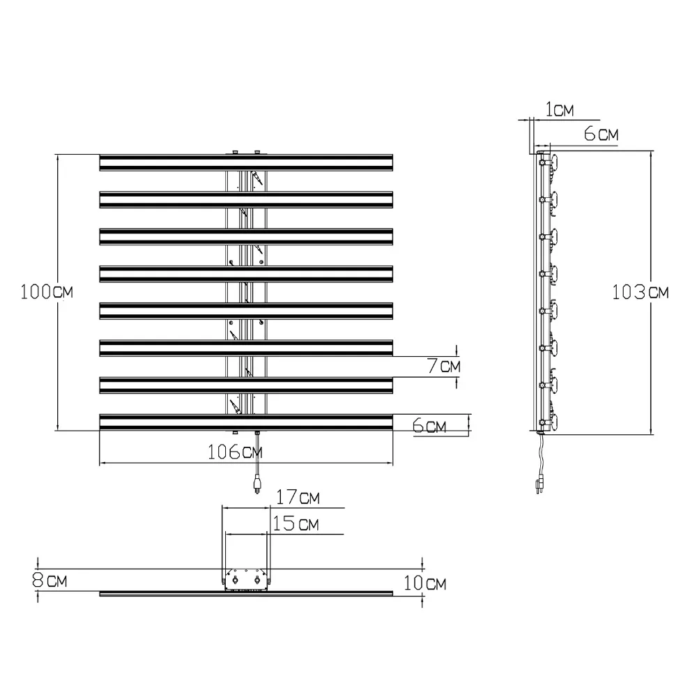 Phlizon 400 W комнатное растение растительности растут светодиодные панели свет лампы полный ассортимент акция для расти п