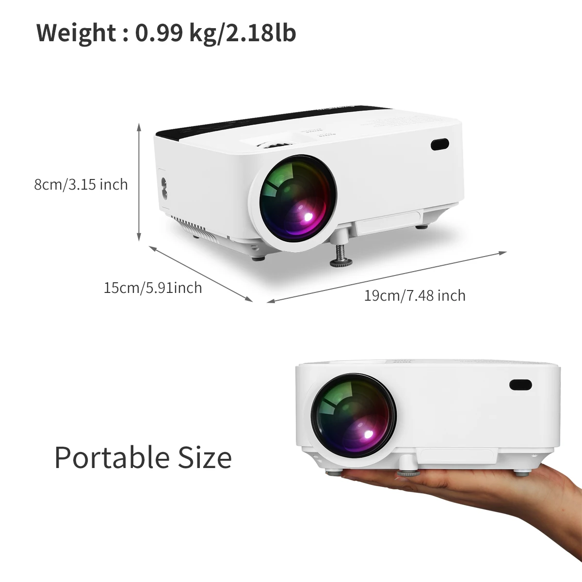 Exquizon T5 HD 1080P проектор разрешение 1920*1080 многоэкранное взаимодействие для телефона домашнего кинотеатра 1800 люмен ЖК-проектор HDMI