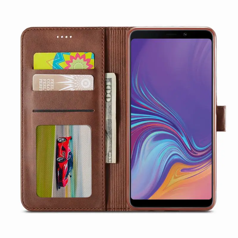 Чехол для Samsung A7 A9 роскошный откидной чехол с магнитной застежкой бумажник