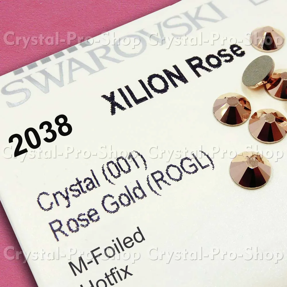 Элементы Swarovski розовое золото(ROGL)(без горячей фиксации/горячей фиксации) железо на(ss3-ss34)(1 мм-7 мм) плоские с оборота Стразы