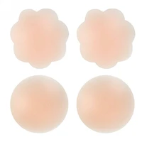 women reusable invisible self adhesive silicone breast chest sticker nipple cover bra pasties pad petal mat stickers accessories