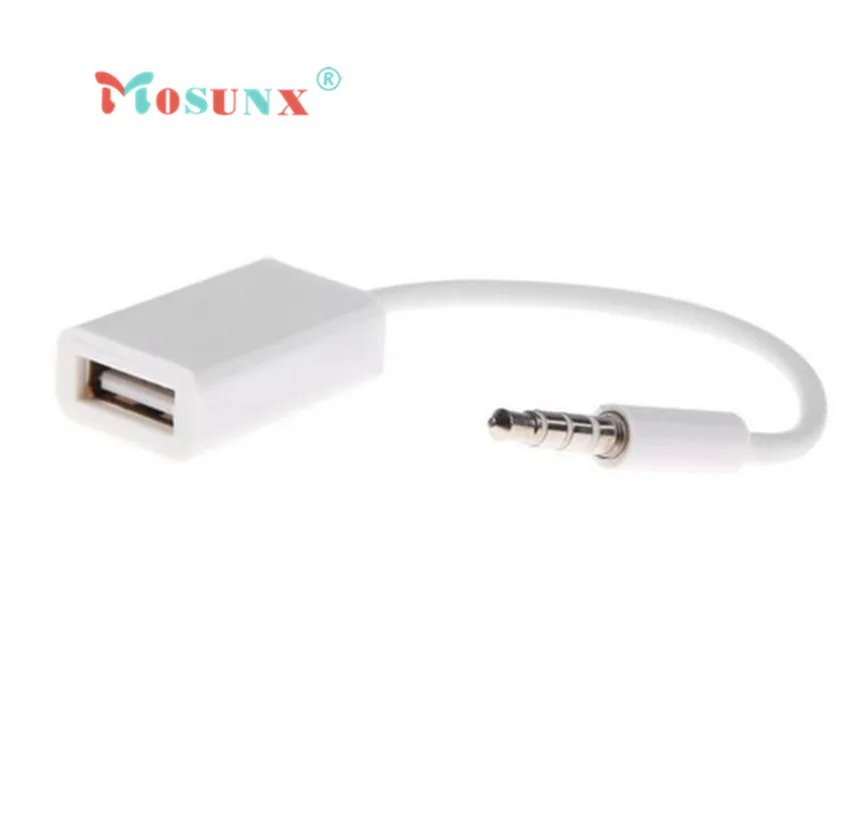 Ecosin2 USB кабель конвертер шнур 3 5 мм штекер AUX аудио разъем 2 0 Женский Кабель