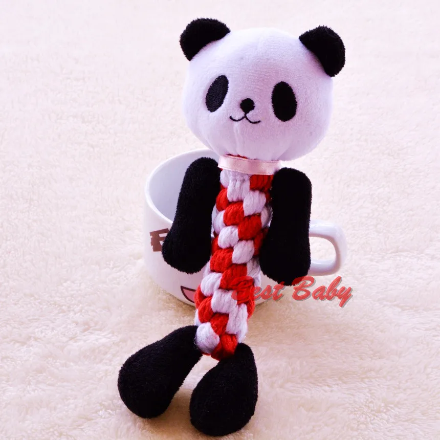 Жевательная деталь для щенков TS01 веревка розовый кролик маленький чихахуа