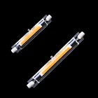 Диммируемый стеклянный трубка COB R7S Светодиодная лампа 15 Вт 30 Вт 40 Вт 50 Вт 78 мм 118 мм Светодиодная лампа COB R7s J78 J118 220 в 230 В заменяемая галогенсветильник Па