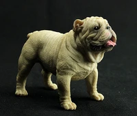 10cm bulldog simulation dog puppy pet animal toy resin for collectible action figure scene toy