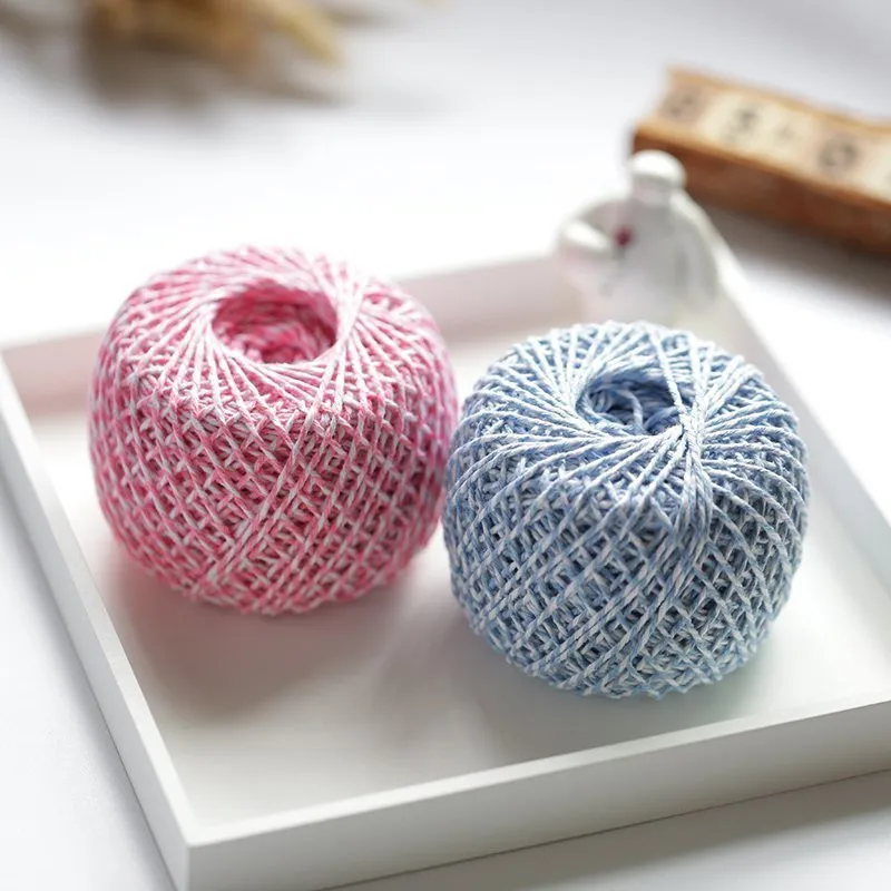 Джутовый шнур для рукоделия 2 мм витая нить из пенькового джутта 100 м нити декора