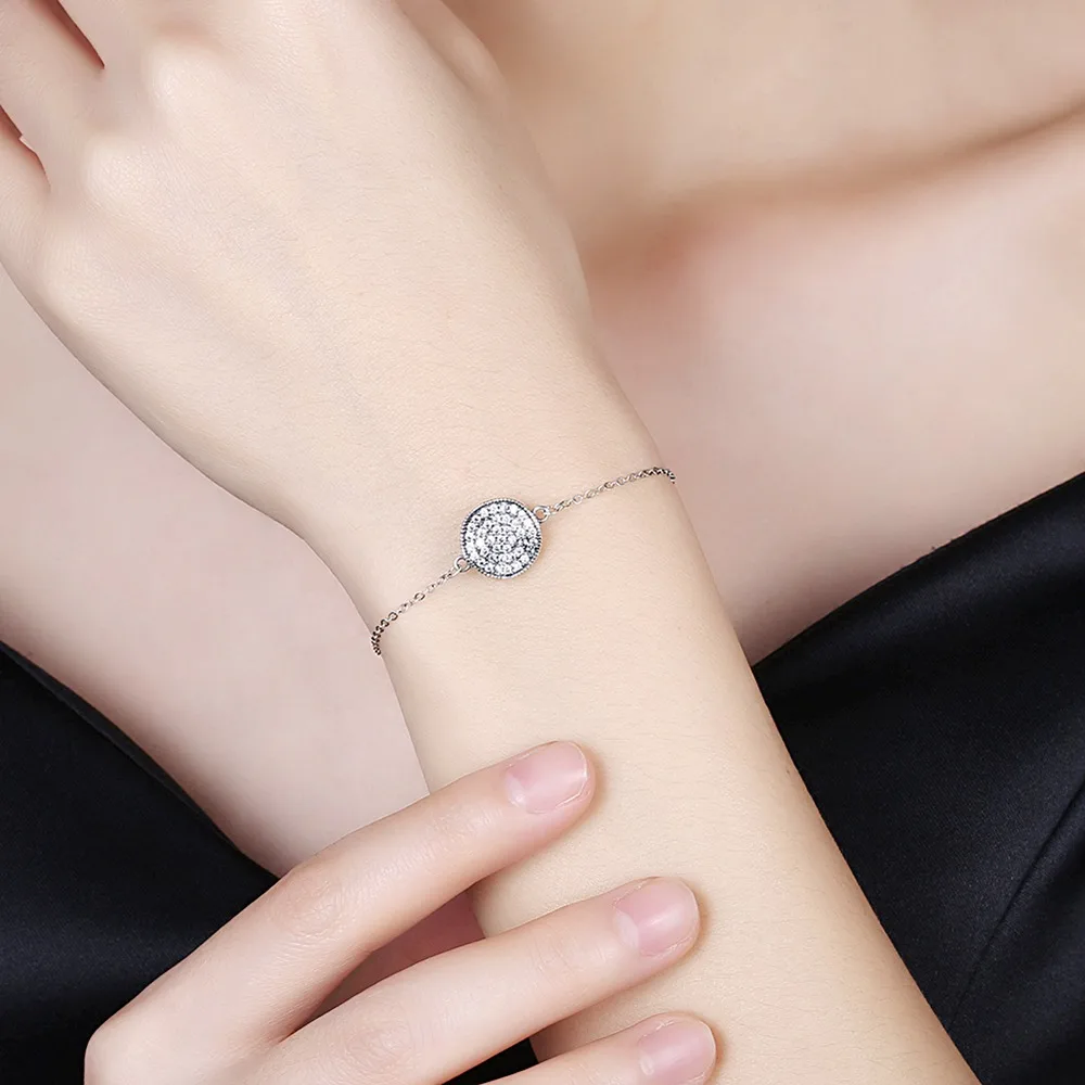 Hemiston 925 серебро Винтаж почерневшие витой диск компоновщик прозрачный CZ для