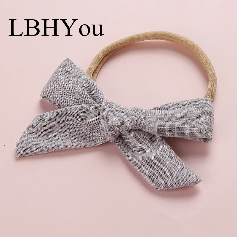 17 шт./лот банты из хлопка нейлоновые повязки на голову 10*5 см Школьный бант нейлона