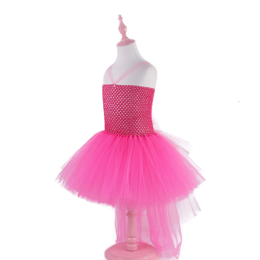 New Girls Unicorn Tutu Dress with headwear Pink Girls little pony costume Birthday Party Dress Kids Halloween Unicorn Costume