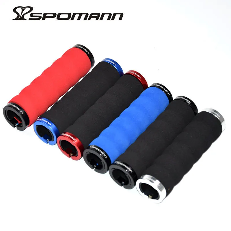 

SPOMANN MTB Bike Handlebar Grips Ergonomic Soft Durable Foam Sponge Handle Bar Grips Covers 1 Pair Lockable Bicycle Grip parts