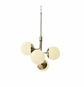 Nordic post-modern molecular spherical chandelier designer fashion personality golden restaurant bar model room | Лампы и освещение