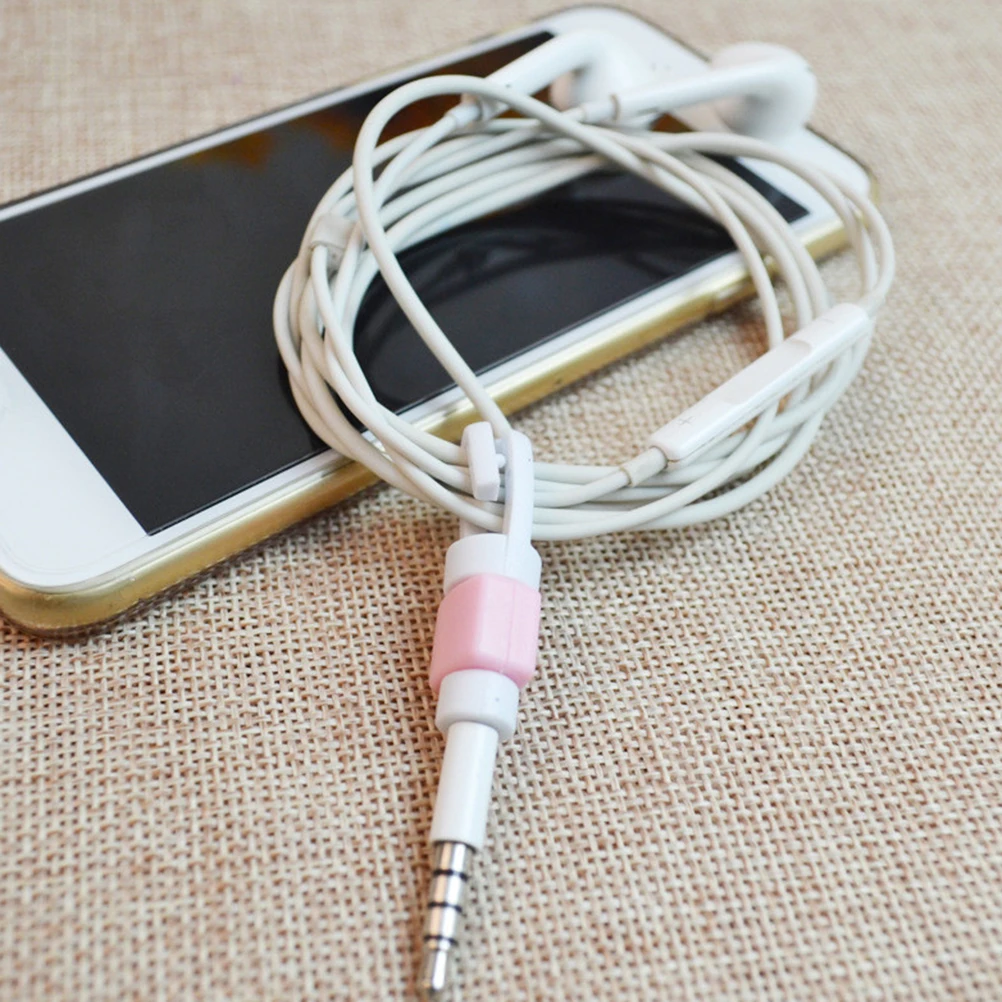 5pcs/lot For Headphone Cord Wires Protection Cable ClipsPhone Cable Charging Protector USB Cord Protecotor Cover for phones